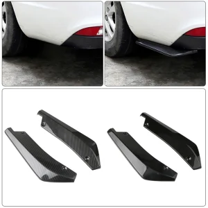 Car Body Kit Accessories Car Rear Bumper Spoilers Protector Lip Car Rear Bumper Lip Side Fin Skirts