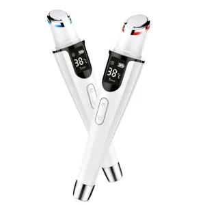Chargeable Handheld ABS Eye Massager Wand with LED Display for Dark Circles