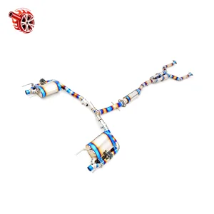Titanium Alloy Valvetronic Muffler with Carbon Fiber Tips Sound Exhaust Pipe for Toyota Reiz 2.5L V6 Exhaust System