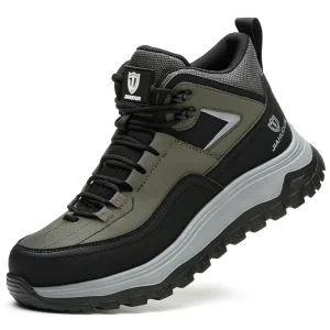 Steel Toe Safety Shoes Men Women Lightweight Breathable Industrial Work Boots Puncture Resistant Construction Anti-Slip Sneakers