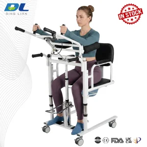 Dinglian Dl-Wgyw02 Bariatric Patient Transfer Lift Bedside Commode Chair with Footrest Platform