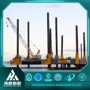 Electromagnetic Exploration High-Efficiency Vessel with Em Sensors &amp; Subsurface Imaging Technology Offshore Jack-up Exploration Self-Elevating Platform Barge