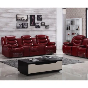 Modern Home Theatre Set Corner Sleeper Furniture Lounge Chair Recliner Leather Sofa