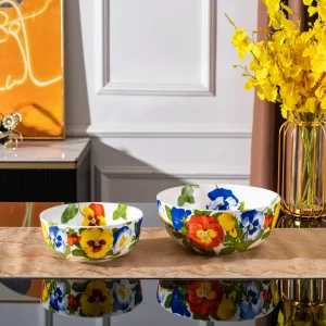 Porcelain Salad Bowl Set