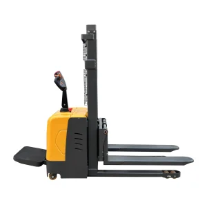 1ton 1.5ton 2ton Load Capacity Standing Battery Operated Fork Full Electric Mini Pallet Jack 1.6m-3.5m Electric Stacking Pallet Truck Stacker