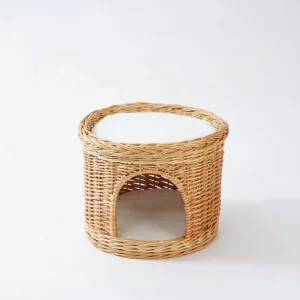 JY Willow Wicker Insulated Pet Houses Furniture