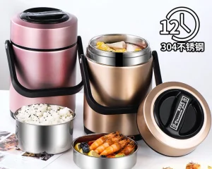 Vacuum Stainless Steel Insulated Food Pot Vacuum Insulation Pot Keep Warm Pot Insulated Hot Pot Casserole Set