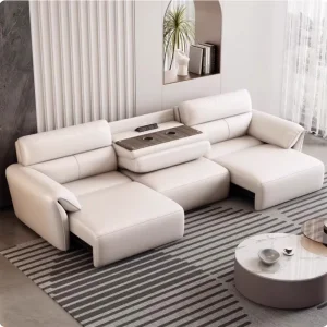 Power Motion Leather Sofa Bed