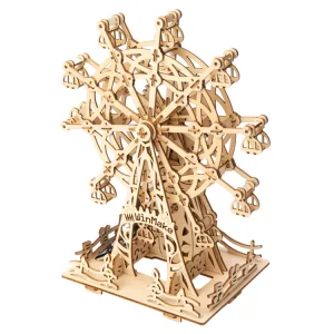 3D Wooden Puzzle Interactive Mechanism Building Model Brain Teaser Educational STEM Toy for Adults Teens