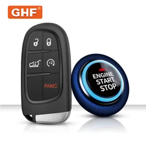 Pke with Push Start Stop Button Passive Keyless Entry Remote Engine Start Auto Lock Door Car Alarm System for Chile Peru Market