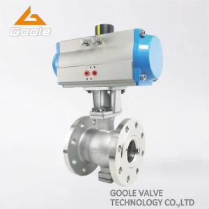 Pneumatic Actuated Wafer Type V Port Segment Ball Valve