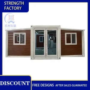 Cabana Prefabricada de Madeira Dobrável Contenair de Madeira 2bedroom Casa Modular Tiny Uganda