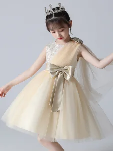High Quality Tulle Princess Dress for Girl Girls Summer Flower Girls' Party Kids Evening Formal Birthday Dresses