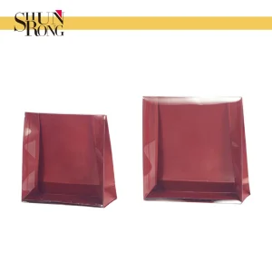 Custom Elegant Holiday Christmas Chocolate Candy Gift Bag Packaging Box with Clear Pet Cover