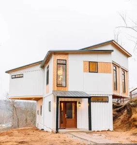 2-Floor Container House for Beachfront Holiday Mobile Resort Coastal Weekend Escape Office Building Prefab Houses Viviendas