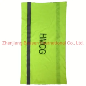 OEM Customized Black Logo Printed Hi Vis Neck Tube Gaiter Bandana Scarf