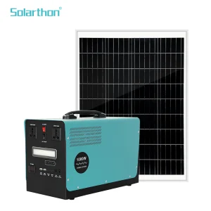 Power LiFePO4 Emergency USB Phone Solar Mobile Car Standby Portable Handle Home Lighting System Indoor Household LCD Display for RV Hiking Generator