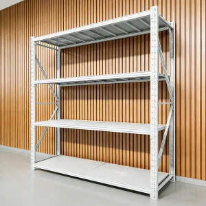 Factory Direct 4-Layer Adjustable Anti-Rust Steel Boltless Shelves 300-500kg Capacity Powder Coated Plug-In