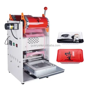 CE Certified Electric Manual Drink Water Cup Sealer Machine Tray Heat Sealing Machine for Beverage and Food Packaging