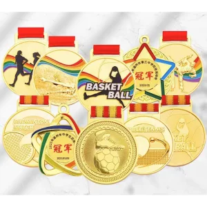 Custom High Quality and Low Price Prestigious Sports Medal with Elegant Ribbons: Perfect for Award Ceremonies &amp; Souvenirs