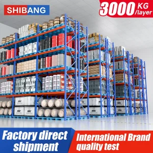 Industrial Cold Rolled Steel Heavy Duty Adjustable Shelves Bangkok