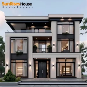 Modern Modular Hotel Prefab Residential Light Steel Structure House Villa Fast Installation