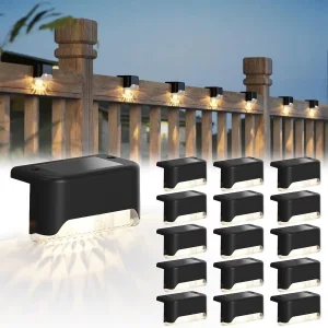 LED Fence Light Solar Outdoor Decorative Garden Deck Light Waterproof Step Light
