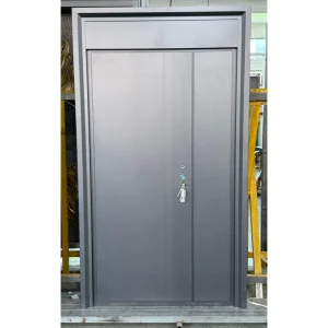Modern Mirror Panel Entrance Pivot Armored Door Factory Shipment