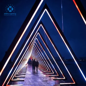 ANPU Hot Outdoor Commercial Polygonal Landscape LED Light Cone