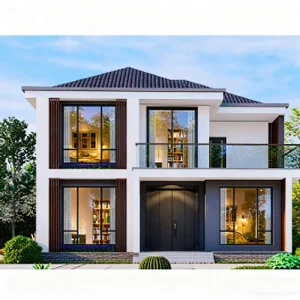 High Quality China Manufactured Modern Customized Luxury Prefab Light Steel Structure Duplex Villa