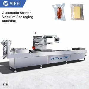 Ham Sausage Automatic Plastic Trays Vacuum Sealing Machine