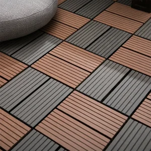 Exterior 3D Embossing Finish Decking Outdoor Flooring WPC Composite Material