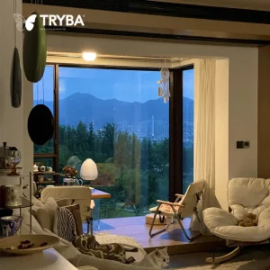 High End Curved Glass Aluminum Picture Windows