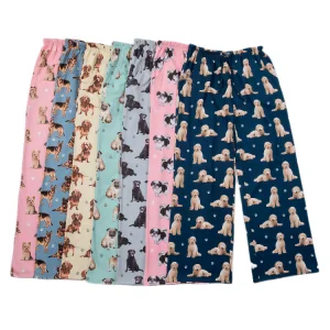 Plus size sleep pants custom print pajamas