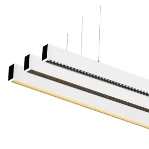 2024 Hot Led Project Office Home Dinner Pendant Light Minimalism Black Linear Light 1.6m Length 30W Suspend Light
