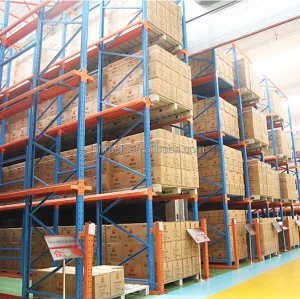2025 Bestselling Customized Heavy Duty Pallet Warehouse Racking Metal Drive in Pallet Rack High Density Drive-in Racking