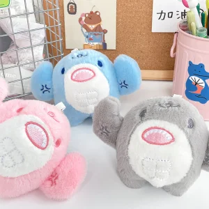 Mini Soft Shark Plush Keychain Toy Tiny Stuffed Animal Backpack Clip on Sea Keychain Stuffed Toys Plush Doll