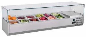 1200mm Length Counter Top Portable Mini Pizza Salad Cooler Chiller Refrigerator