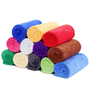 Colorful Soft Absorbent Dish Wash Rgas Microfiber Polishing Cleaning Towel for Car and Vehicle Care Floor Drying Kitchen Towel