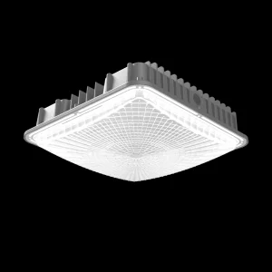 ETL Certified IP65 LED Canopy Lamp Dustproof Commercial Lighting for Fuel Stations Underground Garages &amp; Warehouses