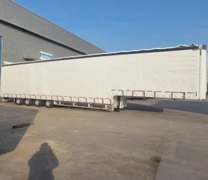 Cargo Transport Dry Van Type Box Semi Trailer 60 Tons 45FT Opan Wing Van Box Semi Trailer Curtain Semi Truck Trailerebs Side Curtain