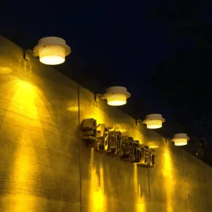 Lâmpada Solar Inteligente de Carregamento LED para Parede Externa Iluminação de Cerca de Vila