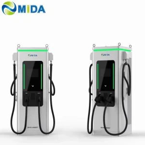 90kw Integrated DC Charging Station with 2 Connectors IP54 CCS1 CCS2 Gbt Chademo Standard