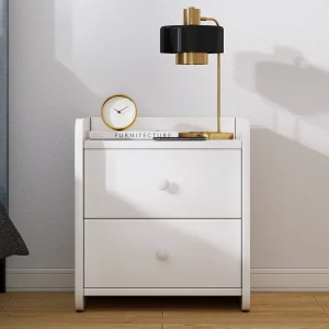 Simple Modern Solid Wood Adjustable Bedside Storage Rack Nightstand