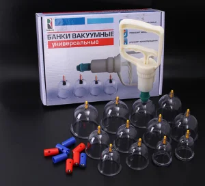 24 Cupping Set China Physical Therapy Equipment Plastic Vacuum Cupping Machine Cupping Device
