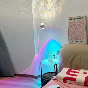 LED Water Ripple Lamp Sunset Floor Lamp