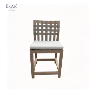EKAR Horizon Modern Bar Stool | Luxury Woven Strap Counter Stool | EKAR FURNITURE Custom Seating