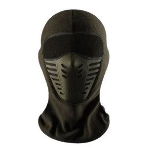Winter Windproof Headwear Fleece Balaclava Nose Hole Face Veil Mask Breathable Ski Face Cover For Men Cycling Motorcycle