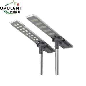 Opulent LED New Outdoor Waterproof 60W 80W 100W 120W Integrated All in One LED Solar Street Lumionarie Solar Street Lamp