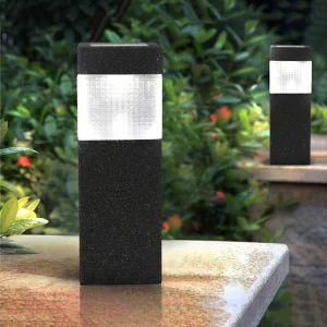 China Lawn Path Outdoor Square Solar Stone Power Garden Light